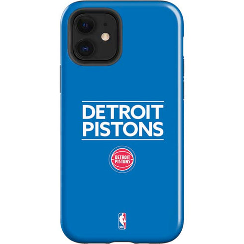 NBA Detroit Pistons Standard - Blue iPhone 12 Impact Case