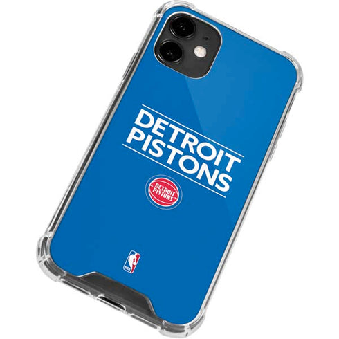 NBA Detroit Pistons Standard - Blue iPhone 12 Mini Clear Case