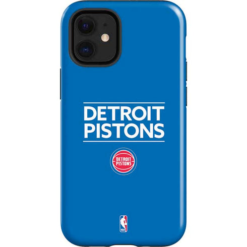 NBA Detroit Pistons Standard - Blue iPhone 12 Mini Impact Case