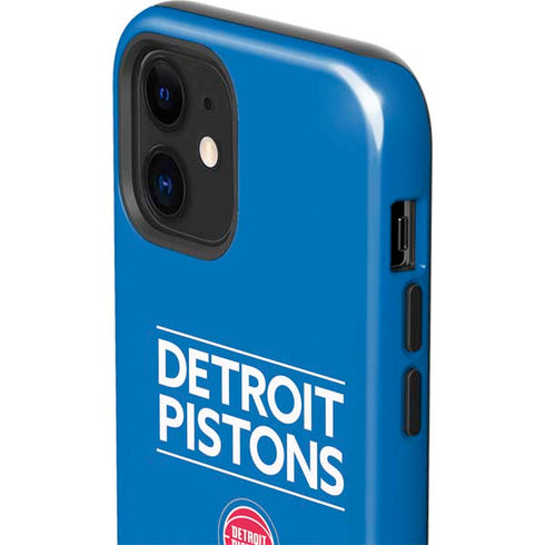 NBA Detroit Pistons Standard - Blue iPhone 12 Mini Impact Case