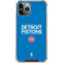NBA Detroit Pistons Standard - Blue iPhone 12 Pro Clear Case
