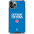 NBA Detroit Pistons Standard - Blue iPhone 12 Pro Max Clear Case