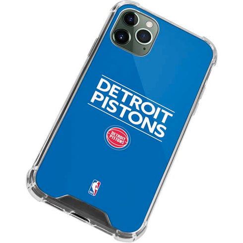 NBA Detroit Pistons Standard - Blue iPhone 12 Pro Max Clear Case