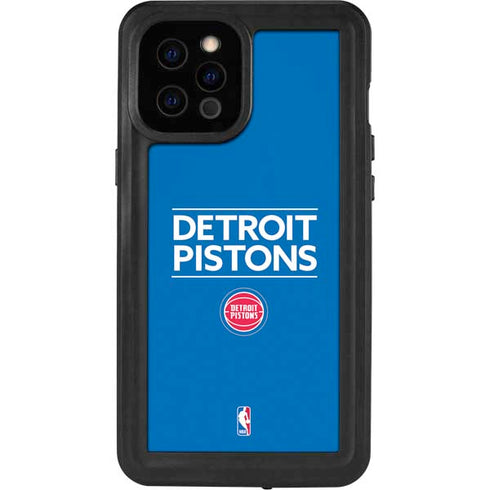 NBA Detroit Pistons Standard - Blue iPhone 12 Pro Max Waterproof Case