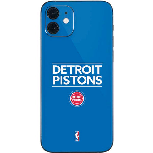 NBA Detroit Pistons Standard - Blue iPhone 12 Skin
