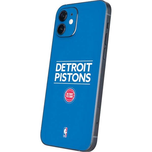 NBA Detroit Pistons Standard - Blue iPhone 12 Skin