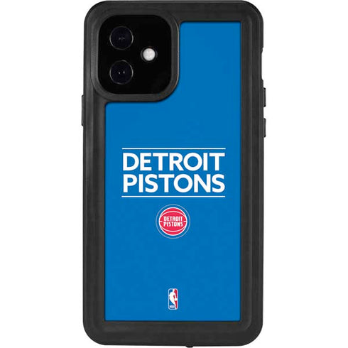 NBA Detroit Pistons Standard - Blue iPhone 12 Waterproof Case