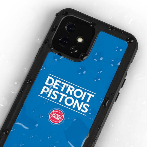 NBA Detroit Pistons Standard - Blue iPhone 12 Waterproof Case