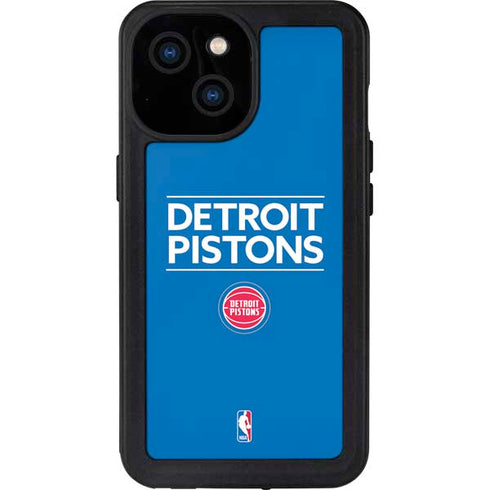 NBA Detroit Pistons Standard - Blue iPhone 13 Mini Waterproof Case