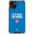 NBA Detroit Pistons Standard - Blue iPhone 15 Plus Clear Case