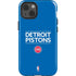 NBA Detroit Pistons Standard - Blue iPhone 14 Impact Case