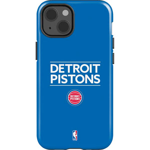 NBA Detroit Pistons Standard - Blue iPhone 15 Impact Case
