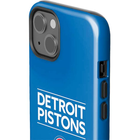 NBA Detroit Pistons Standard - Blue iPhone 14 Impact Case