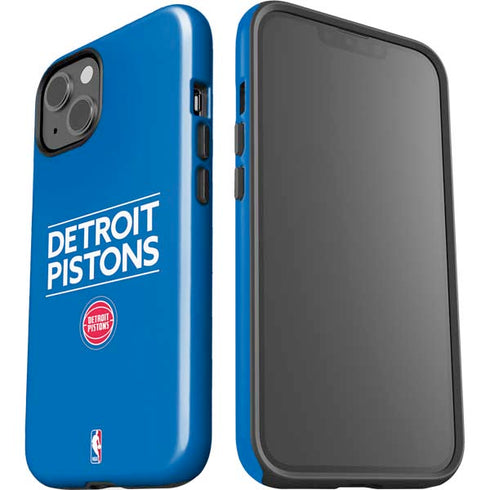 NBA Detroit Pistons Standard - Blue iPhone 14 Impact Case