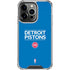 NBA Detroit Pistons Standard - Blue iPhone 14 Pro Clear Case
