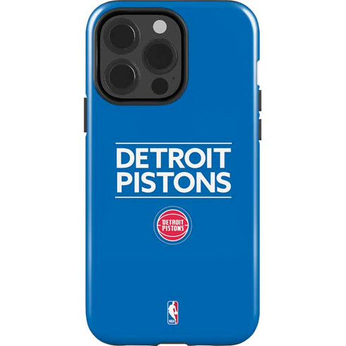 NBA Detroit Pistons Standard - Blue iPhone 15 Pro Impact Case