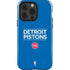 NBA Detroit Pistons Standard - Blue iPhone 14 Pro Impact Case