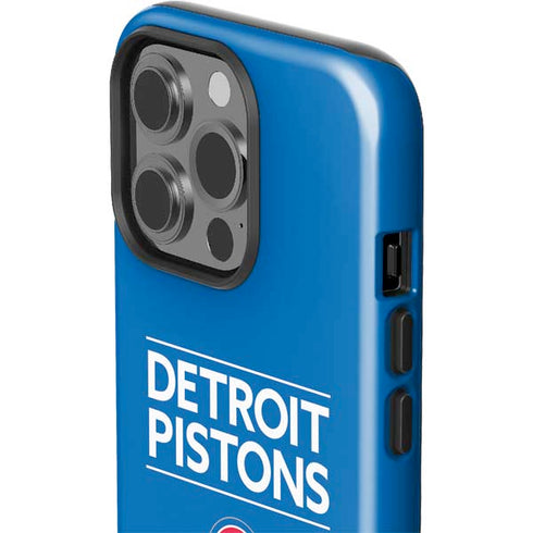 NBA Detroit Pistons Standard - Blue iPhone 15 Pro Impact Case