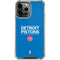 NBA Detroit Pistons Standard - Blue iPhone 15 Pro Max Clear Case