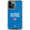 NBA Detroit Pistons Standard - Blue iPhone 14 Pro Max Clear Case