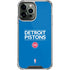 NBA Detroit Pistons Standard - Blue iPhone 14 Pro Max Clear Case