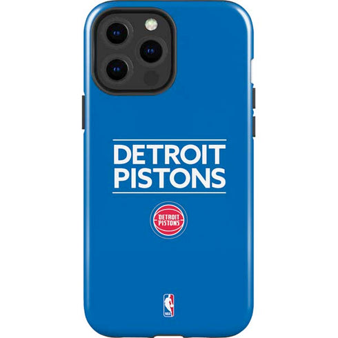 NBA Detroit Pistons Standard - Blue iPhone 15 Pro Max Impact Case