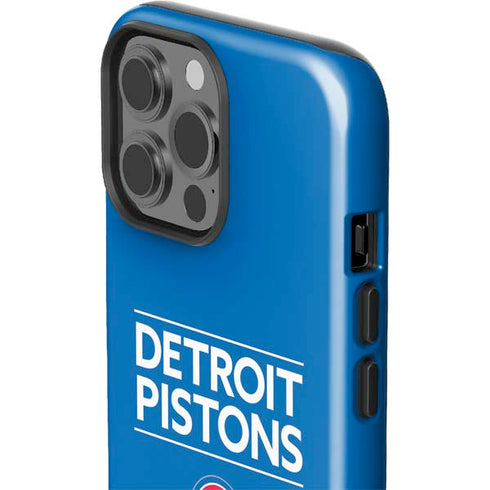 NBA Detroit Pistons Standard - Blue iPhone 15 Pro Max Impact Case
