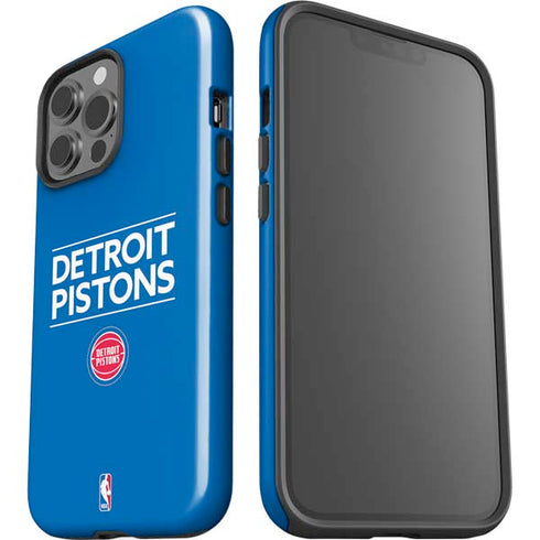 NBA Detroit Pistons Standard - Blue iPhone 15 Pro Max Impact Case