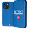 NBA Detroit Pistons Standard - Blue iPhone 15 Plus Folio Case