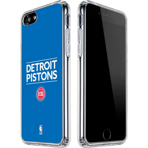 NBA Detroit Pistons Standard - Blue iPhone SE (2nd & 3rd Gen) Clear Case