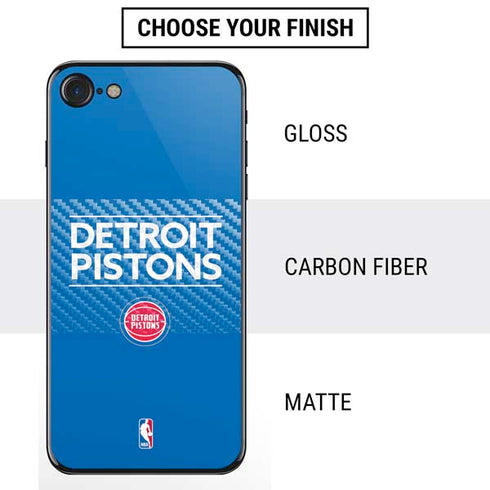 NBA Detroit Pistons Standard - Blue iPhone SE (2nd & 3rd Gen) Skin