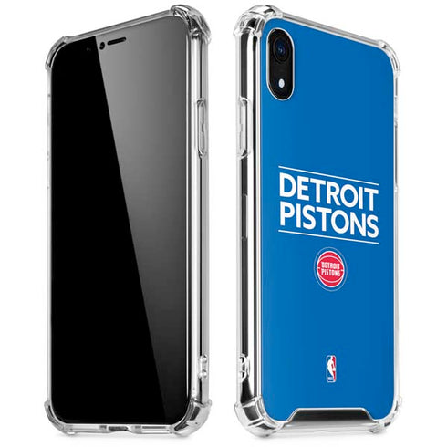 NBA Detroit Pistons Standard - Blue iPhone XR Clear Case