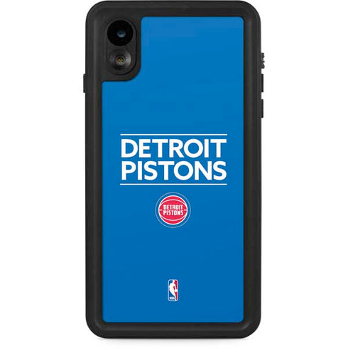 NBA Detroit Pistons Standard - Blue iPhone XR Waterproof Case