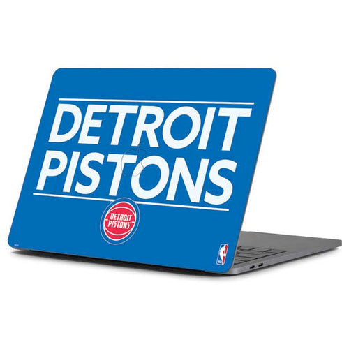 NBA Detroit Pistons Standard - Blue Apple MacBook Pro 13-inch Skin