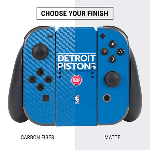 NBA Detroit Pistons Standard - Blue Nintendo Switch Bundle Skin