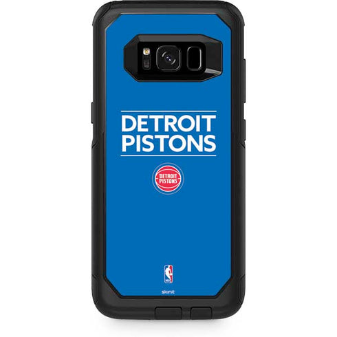 NBA Detroit Pistons Standard - Blue Otterbox Commuter Galaxy Skin