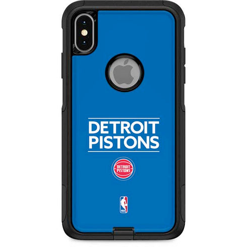 NBA Detroit Pistons Standard - Blue Otterbox Commuter iPhone Skin