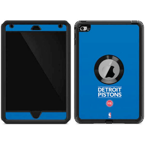 NBA Detroit Pistons Standard - Blue Otterbox Defender iPad Skin