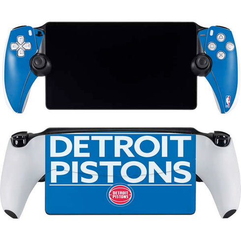 NBA Detroit Pistons Standard - Blue PlayStation Portal Remote Player Skin