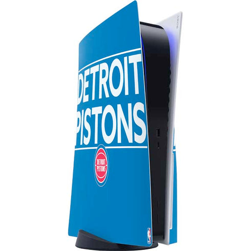 NBA Detroit Pistons Standard - Blue PS5 Console Skin