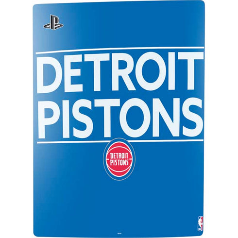 NBA Detroit Pistons Standard - Blue PS5 Console Skin