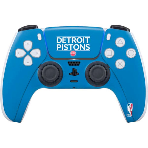NBA Detroit Pistons Standard - Blue PS5 Controller Skin