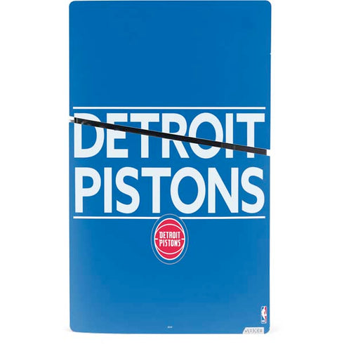 NBA Detroit Pistons Standard - Blue PS5 Slim Digital Edition Console Skin