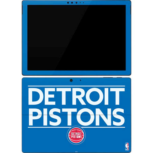 NBA Detroit Pistons Standard - Blue Surface Pro 7 Skin