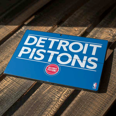 NBA Detroit Pistons Standard - Blue Surface Pro 7 Skin