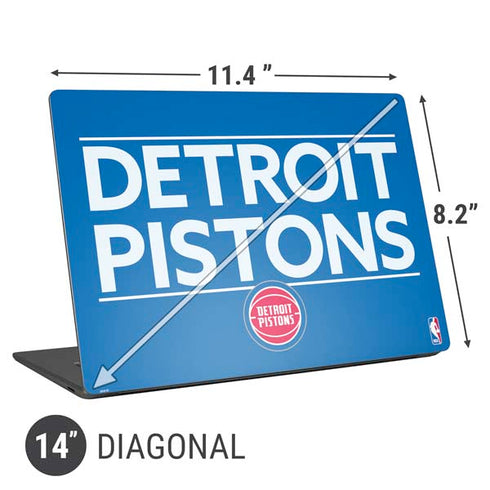 NBA Detroit Pistons Standard - Blue Universal Laptop 14in (11.4 x 8.2in) Skin