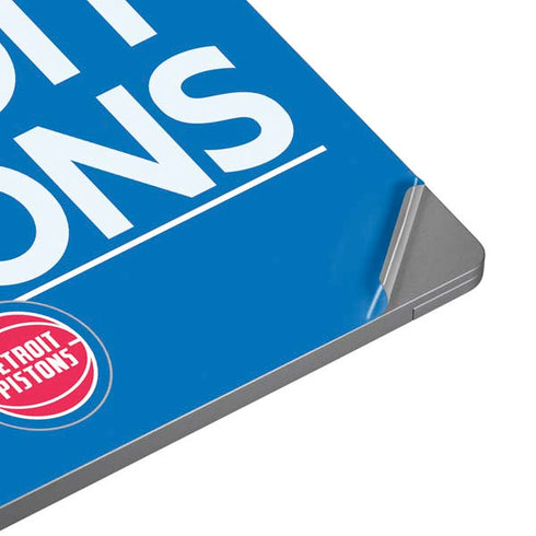NBA Detroit Pistons Standard - Blue Universal Laptop 15in (12.2 x 8.8in) Skin