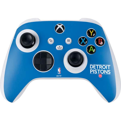 NBA Detroit Pistons Standard - Blue Xbox Series S Controller Skin