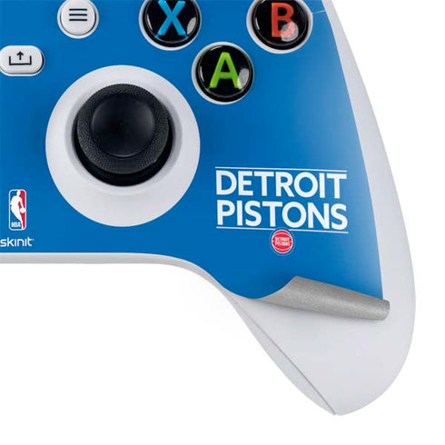 NBA Detroit Pistons Standard - Blue Xbox Series S Controller Skin