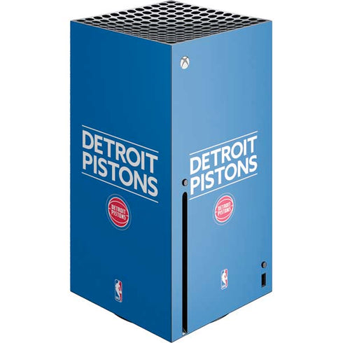 NBA Detroit Pistons Standard - Blue Xbox Series X Console Skin